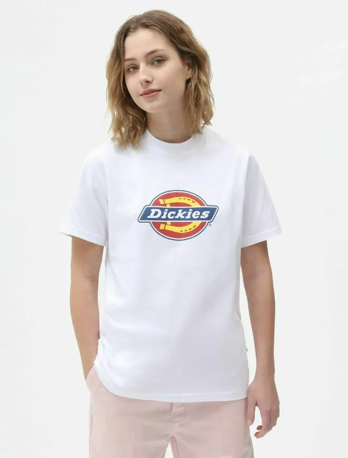 Women TShirts and Tops Dickies Icon Logo TShirt White