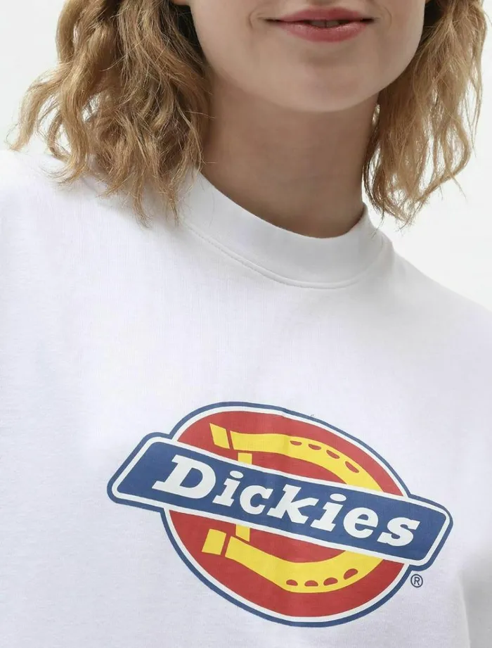 Women TShirts and Tops Dickies Icon Logo TShirt White