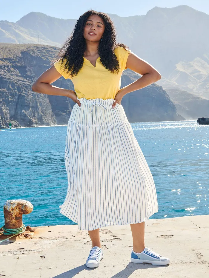 Women White Stuff Clothing Seema Eco Vero Stripe Skirt Women White Stuff Clothing Seema Eco Vero Stripe Skirt