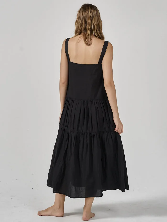 Womens Division Mid Length Dress Black Thrills Dresses