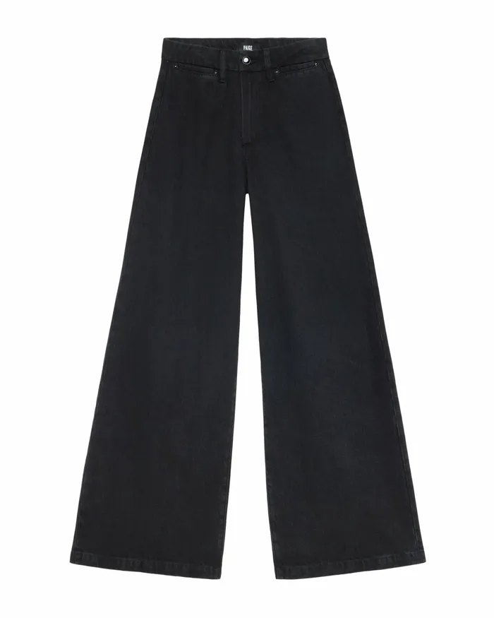 20th Anniversary Capsule Portia Wide Leg Jean 8211 Deep Caviar Women Wide Leg PAIGE
