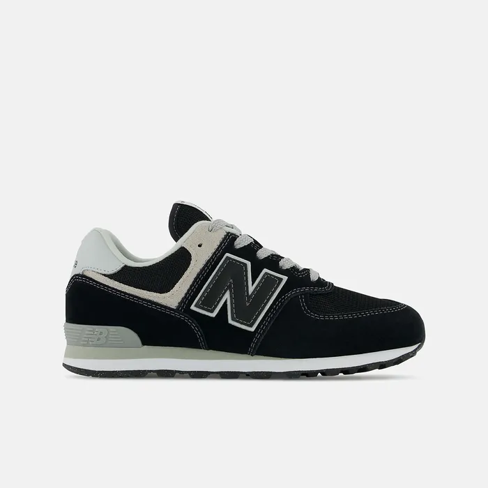 574 Core Black with White Size 35 8211 7 New Balance Kids