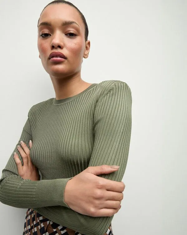 Acara Pullover Stone Army Women Veronica Beard Tops