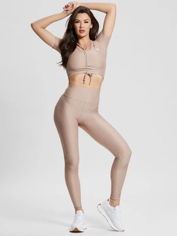 Activewear Women Eco Delma Active Crop Top Gentle Mink GUESS Activewear Women Eco Delma Active Crop Top Gentle Mink GUESS