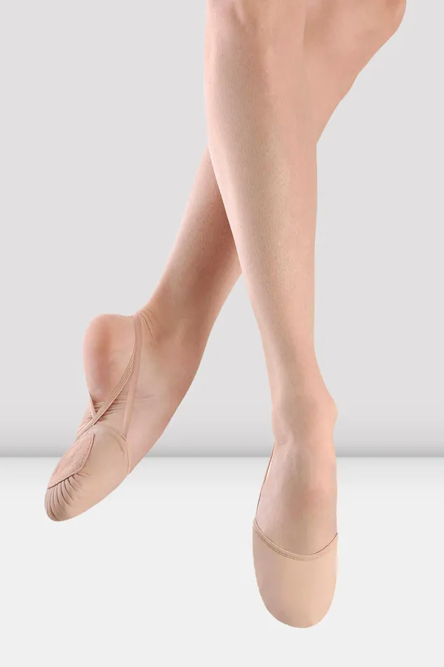 Adult Bloch Ladies Eclipse Leather Half Sole Shoe Light Sand Leather Contemporary