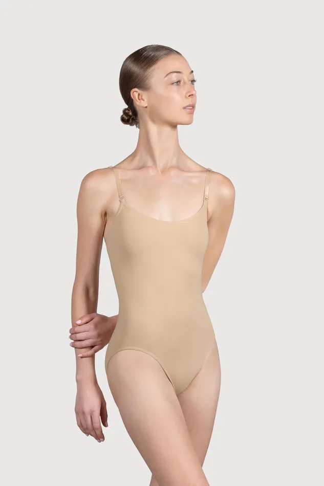 Adult Bloch Ladies Estrella Adjustable Strap Bodysuit Sand Underwear