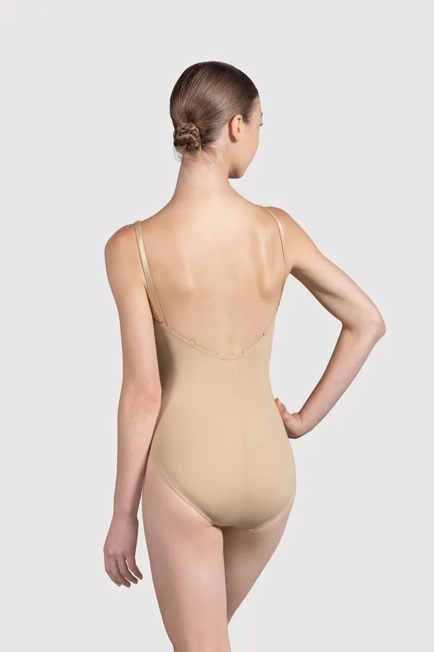 Adult Bloch Ladies Estrella Adjustable Strap Bodysuit Sand Underwear