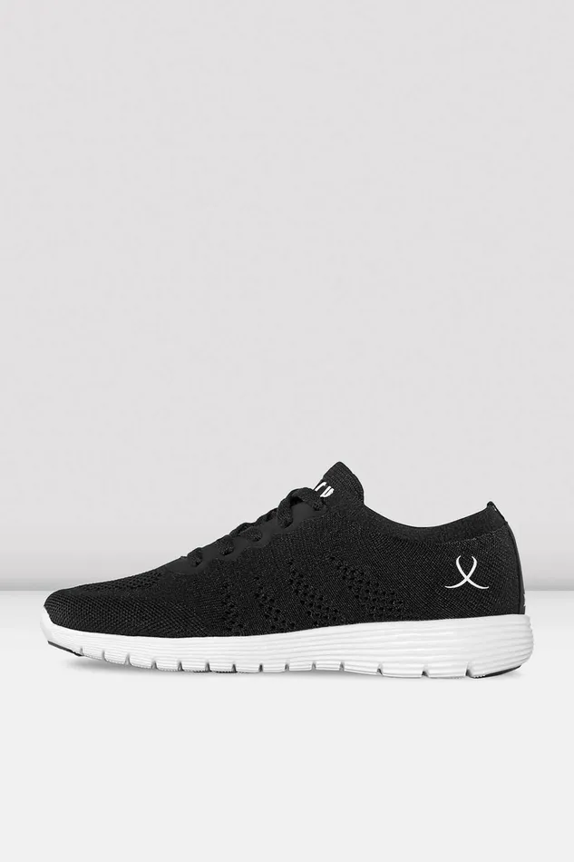 Adult Mens Bloch Adult Omnia Lightweight Knited Sneakers Black Mesh Knit