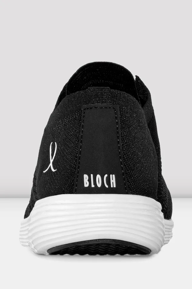 Adult Mens Bloch Adult Omnia Lightweight Knited Sneakers Black Mesh Knit