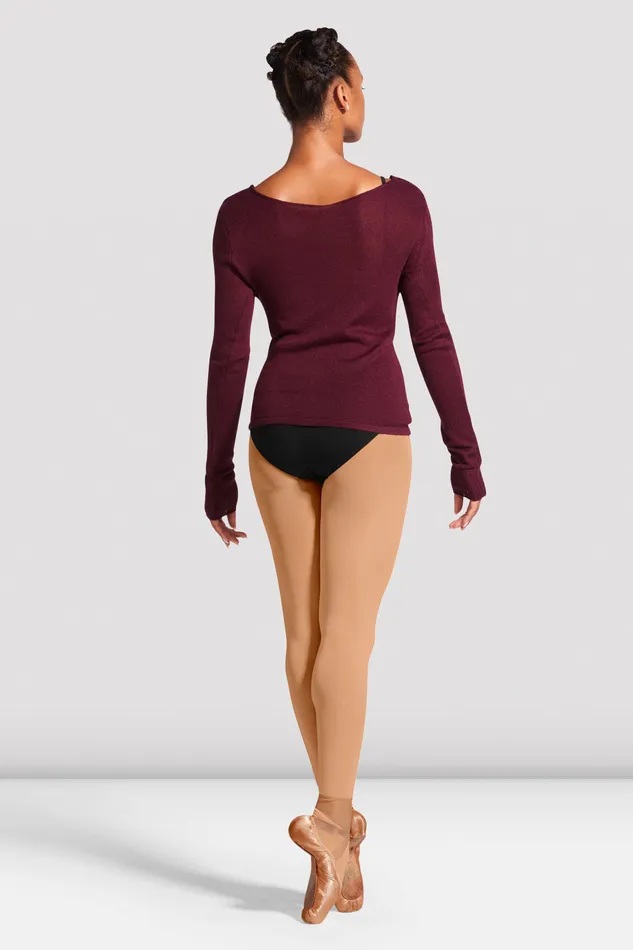 Adult Tops Bloch Ladies Celine Jumper Burgundy