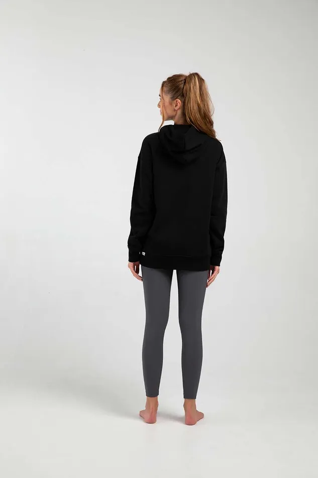 Adult Tops Bloch OffDuty Terry Longline Hoodie Black