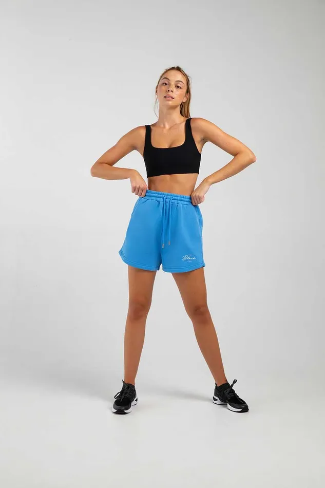 Adult Warmups Bloch OffDuty Shorts Azure Blue