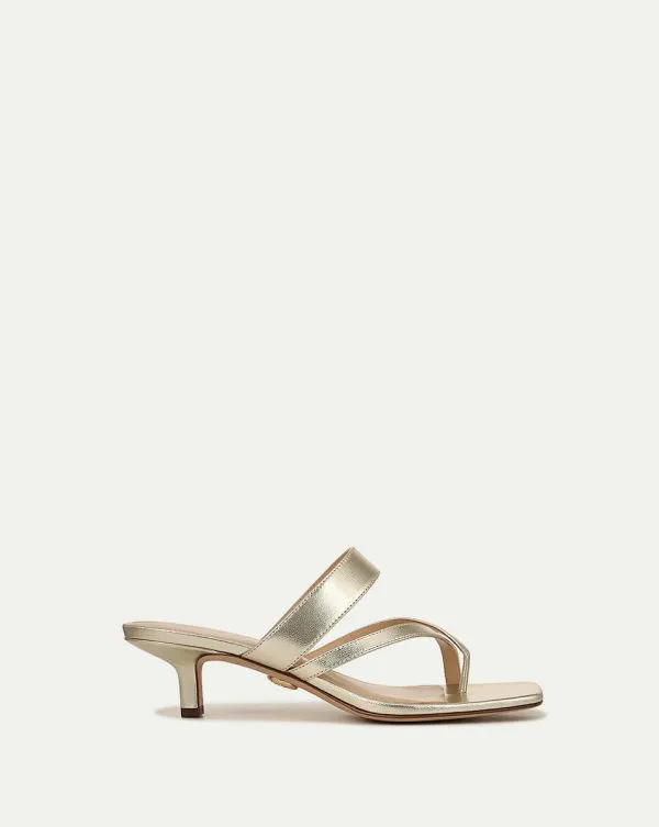 Alanis Leather Sandal Platinum Women Veronica Beard Shoes
