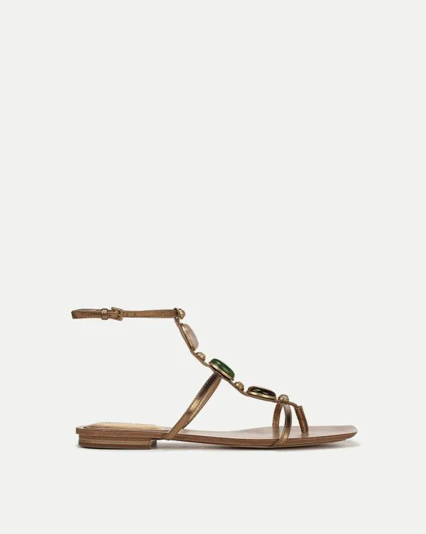 Alba Gemstone Sandal Gold Women Veronica Beard Shoes