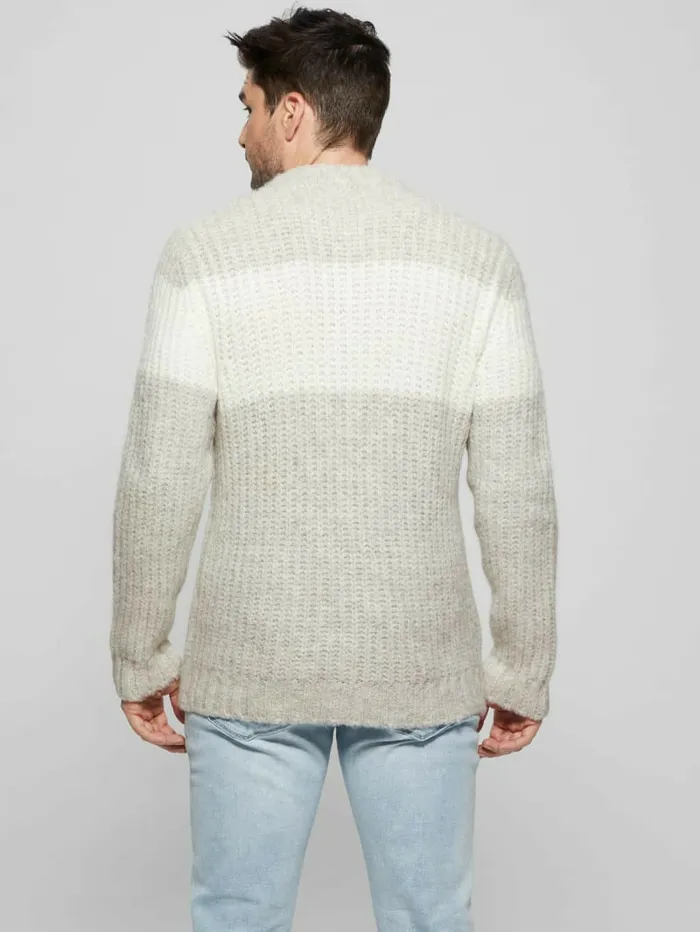 Ale Ribbed Sweater Light Stone Heather Hoodies and Sweaters GUESS Men Ale Ribbed Sweater Light Stone Heather Hoodies and Sweaters GUESS Men