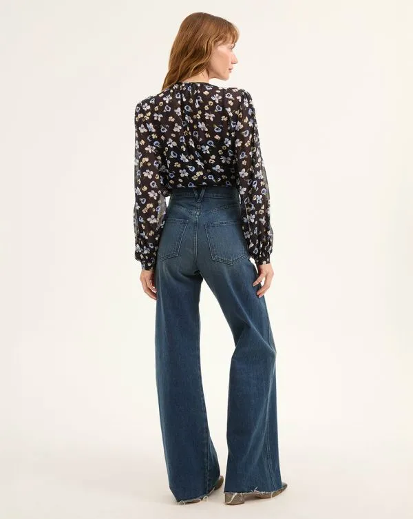 Alec Floral Blouse Navy Multi Women Veronica Beard Tops Alec Floral Blouse Navy Multi Women Veronica Beard Tops