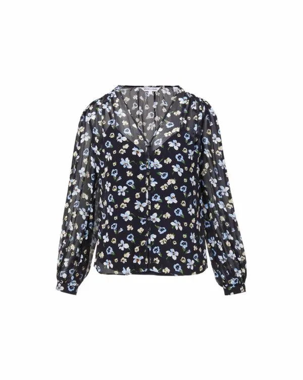 Alec Floral Blouse Navy Multi Women Veronica Beard Tops Alec Floral Blouse Navy Multi Women Veronica Beard Tops