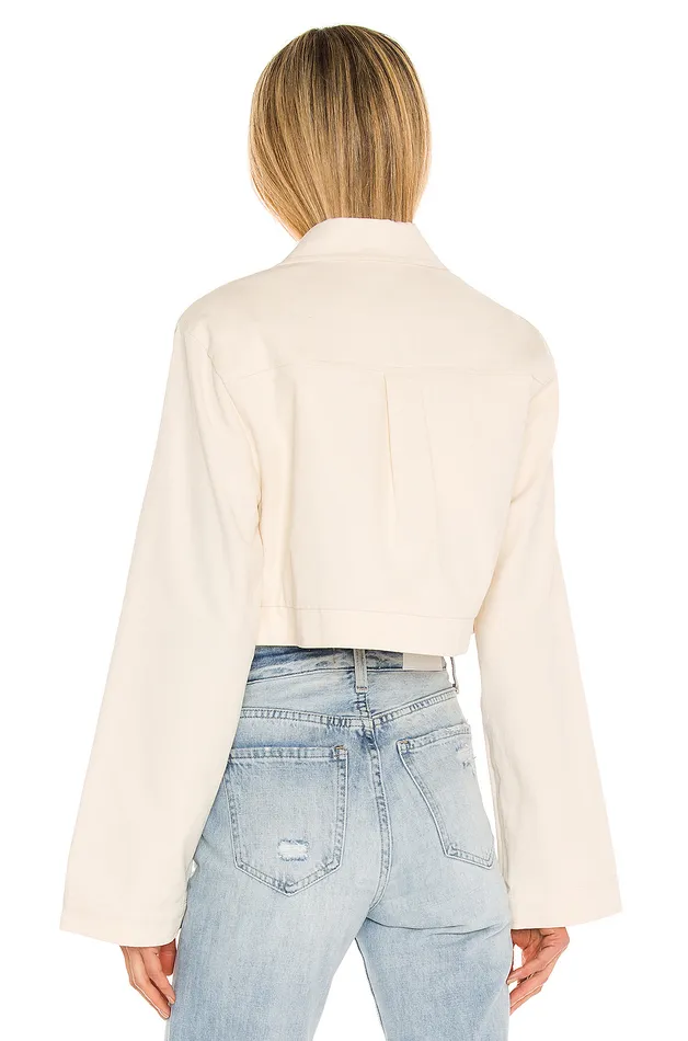 Angeles Cropped Jacket Ivory Women Lovers and Friends Jackets and Coats Angeles Cropped Jacket Ivory Women Lovers and Friends Jackets and Coats