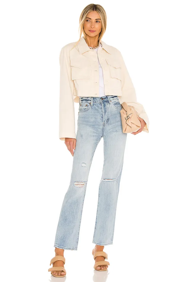 Angeles Cropped Jacket Ivory Women Lovers and Friends Jackets and Coats Angeles Cropped Jacket Ivory Women Lovers and Friends Jackets and Coats