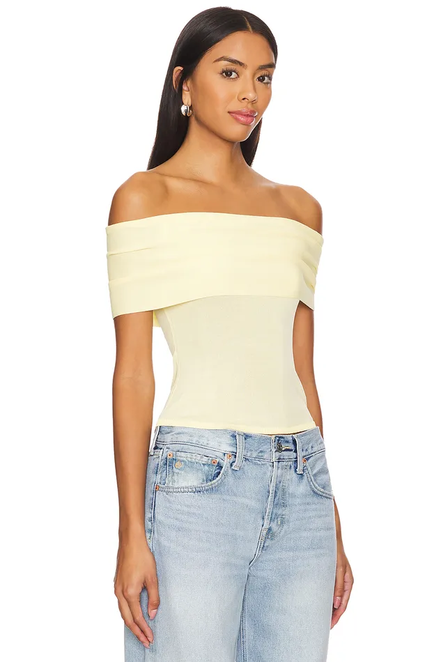 Anita Top Pastel Yellow Women Lovers and Friends Tops