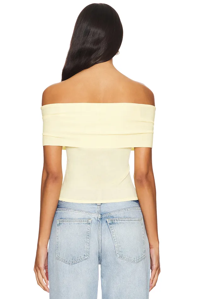 Anita Top Pastel Yellow Women Lovers and Friends Tops