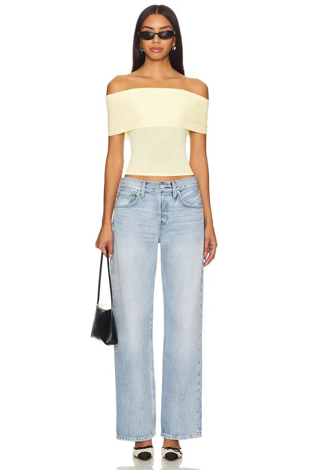 Anita Top Pastel Yellow Women Lovers and Friends Tops