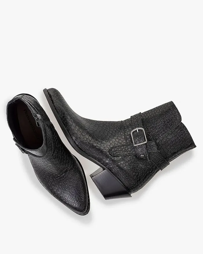 Ankle Boots Women Floris Van Bommel Enzi 0700 Printedleather