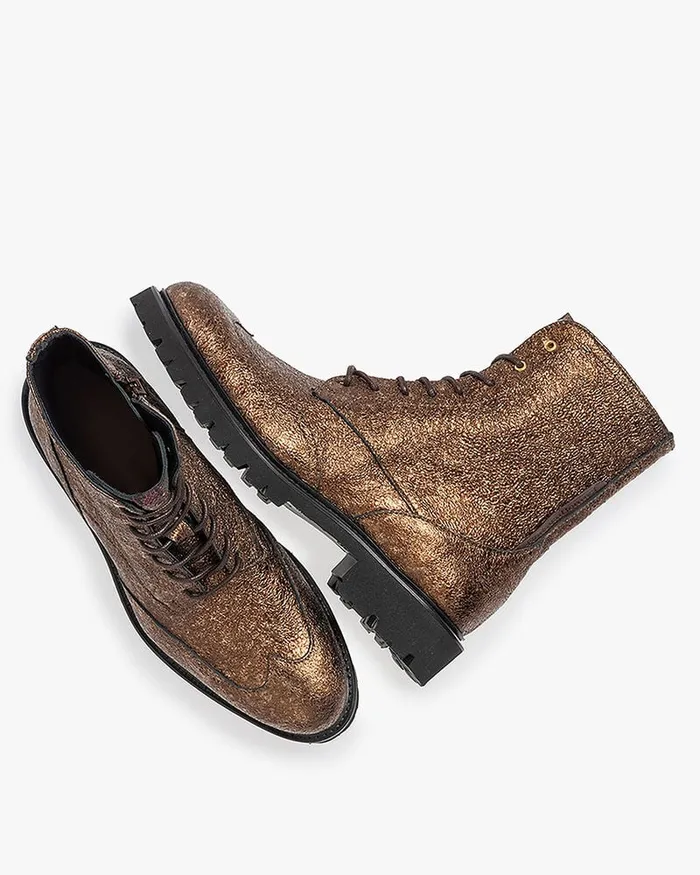 Ankle Boots Women Floris Van Bommel Selsi 0203 Metallicprint