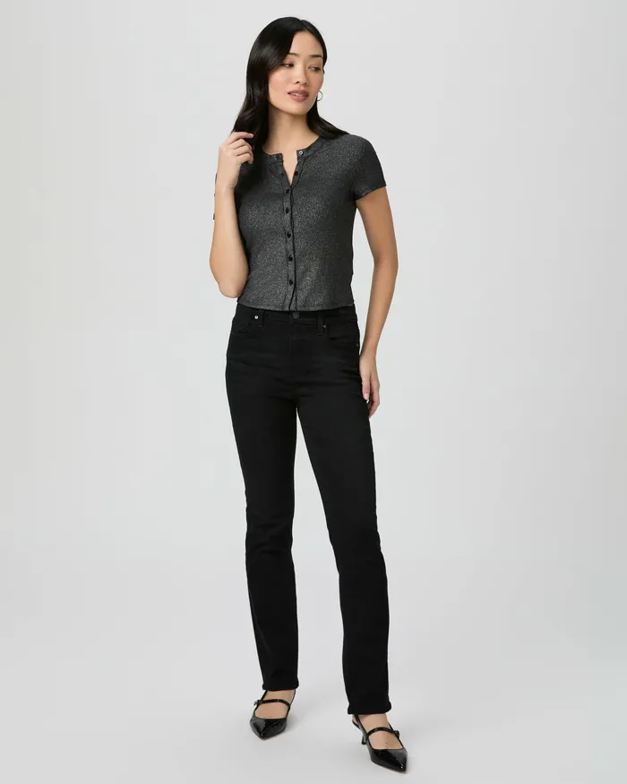 Arren Tee 8211 BlackSilver Tees and Tanks PAIGE Women