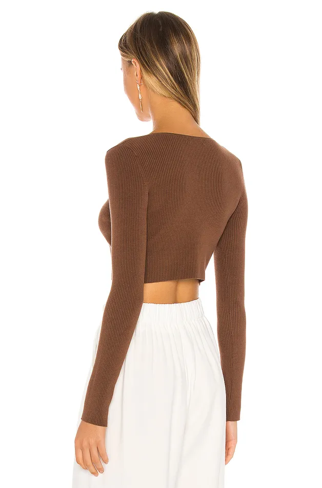Audrey Cardigan Chocolate Brown Women Lovers and Friends Tops Audrey Cardigan Chocolate Brown Women Lovers and Friends Tops