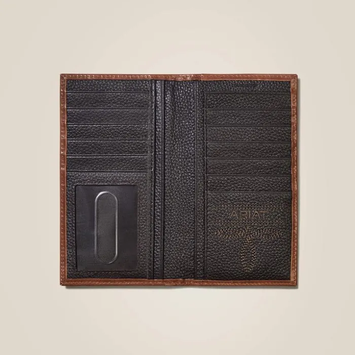 Bags and Wallets Men Ariat Rodeo Wallet Beaded Basketweave Tan Bags and Wallets Men Ariat Rodeo Wallet Beaded Basketweave Tan