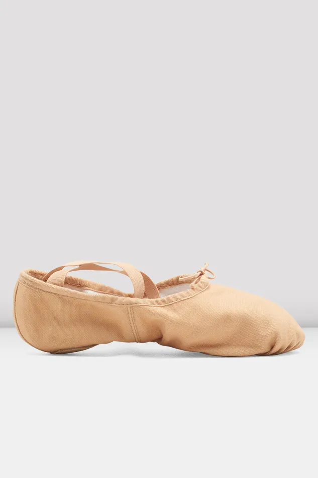 Ballet Adult Ladies Pump Canvas Ballet Shoes Light Sand Canvas Bloch