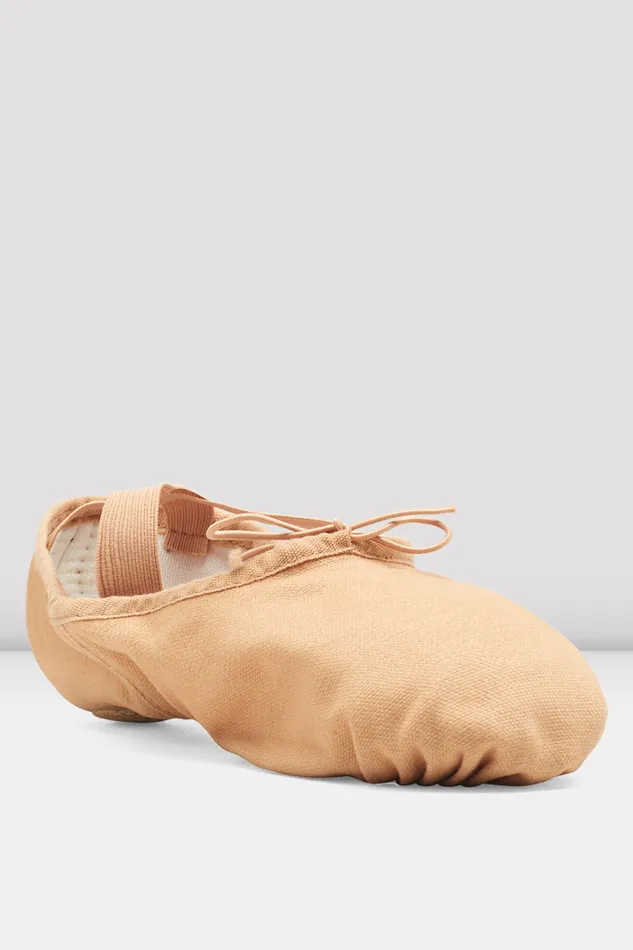 Ballet Adult Ladies Pump Canvas Ballet Shoes Light Sand Canvas Bloch