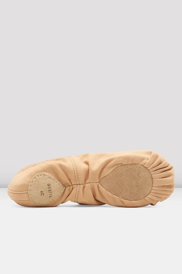 Ballet Adult Ladies Pump Canvas Ballet Shoes Light Sand Canvas Bloch