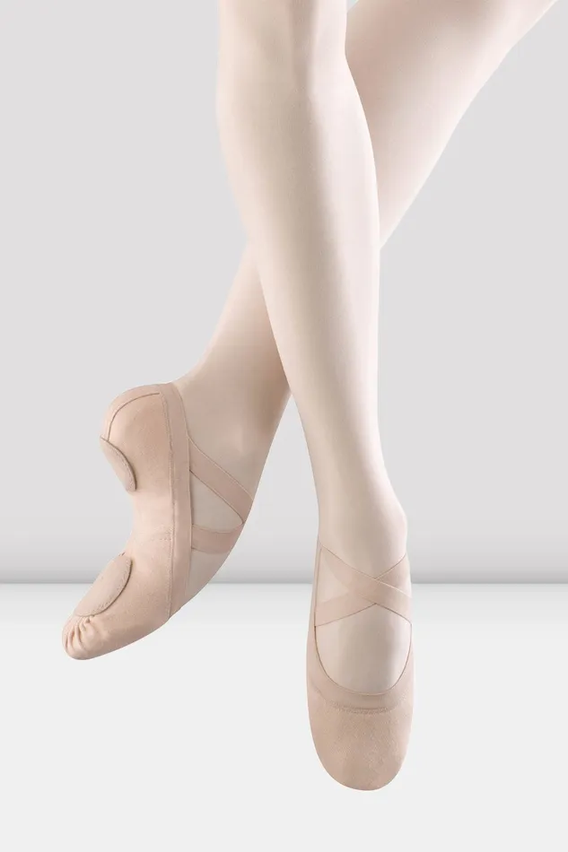Ballet Adult Ladies Synchrony Stretch Canvas Ballet Shoes Pink Canvas Bloch