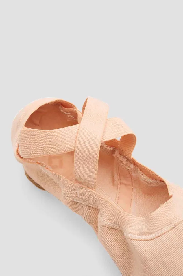 Ballet Adult Ladies Synchrony Stretch Canvas Ballet Shoes Pink Canvas Bloch