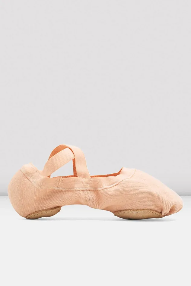 Ballet Adult Ladies Synchrony Stretch Canvas Ballet Shoes Pink Canvas Bloch