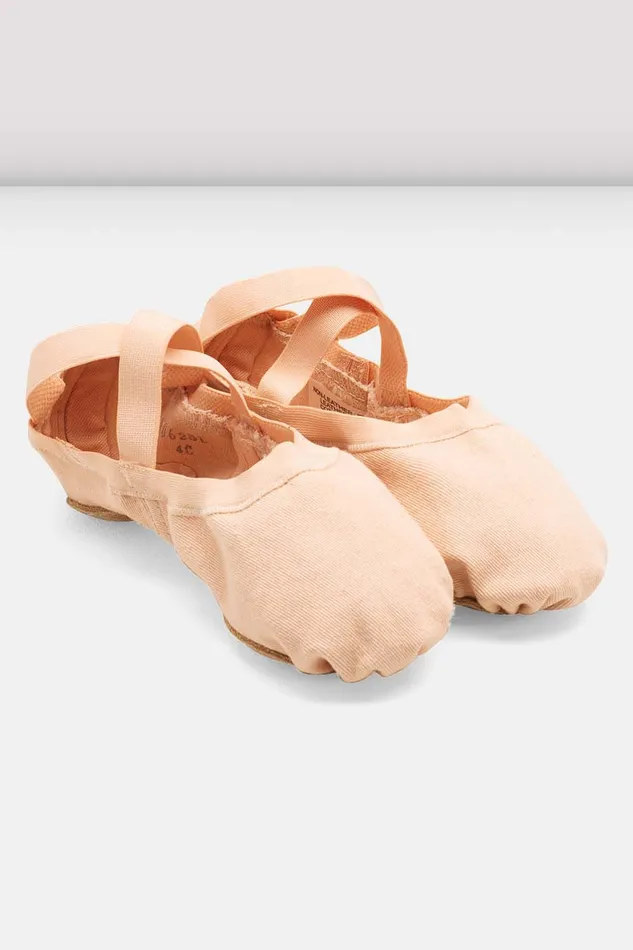 Ballet Adult Ladies Synchrony Stretch Canvas Ballet Shoes Pink Canvas Bloch