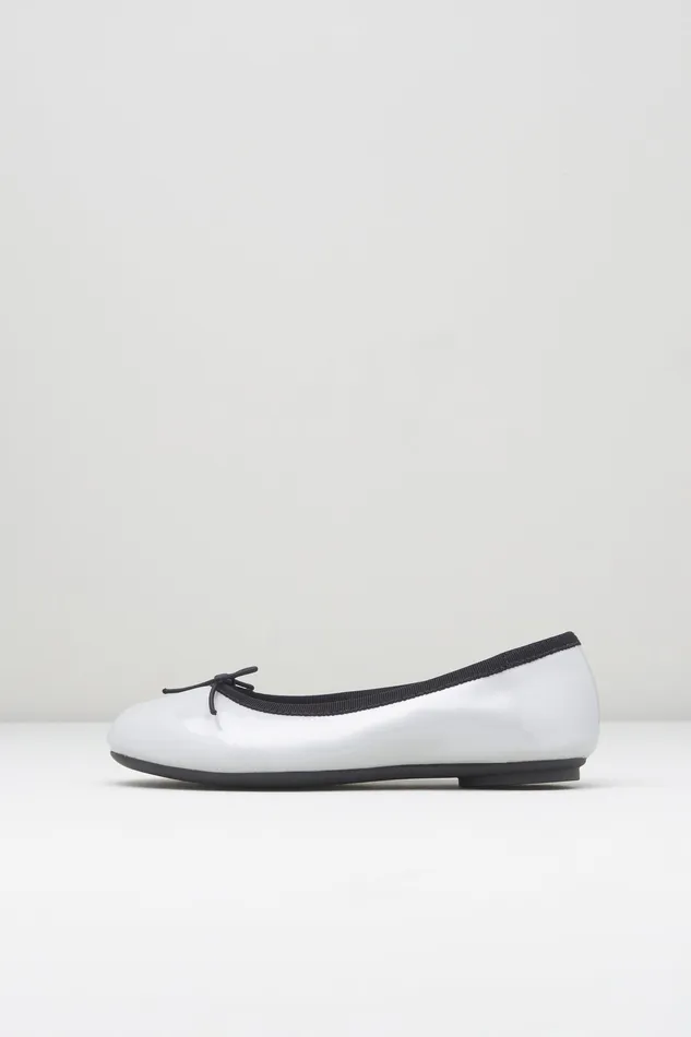 Ballet Flats Girls Cressida Ballet Flats Silver Patent 8211 Bloch Children