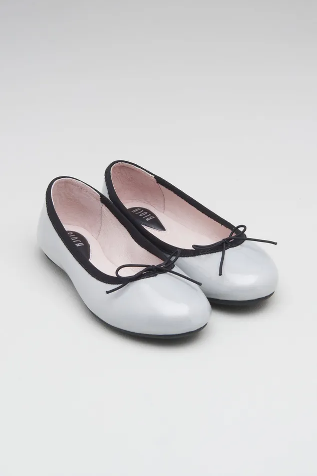 Ballet Flats Girls Cressida Ballet Flats Silver Patent 8211 Bloch Children