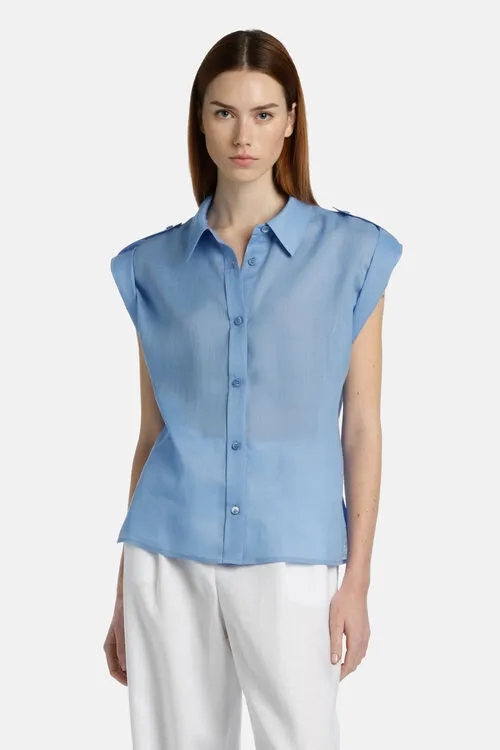 Banchiere Banchiere Military Green Women Blouses and Shirts Luisa Spagnoli