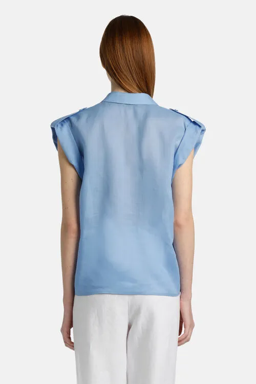 Banchiere Banchiere Military Green Women Blouses and Shirts Luisa Spagnoli