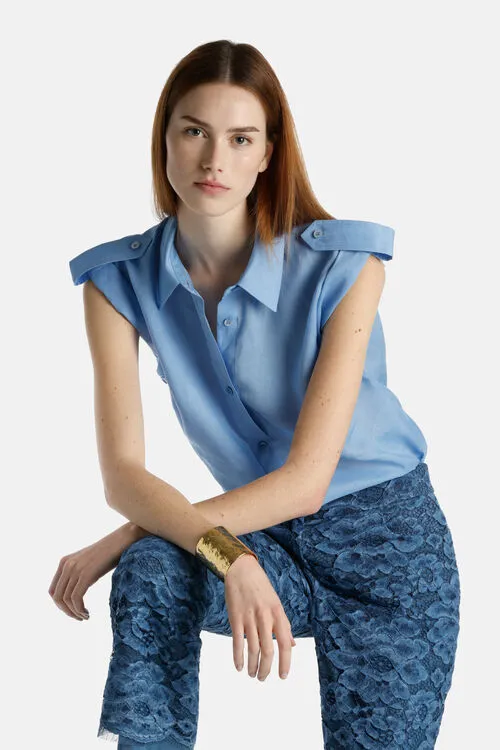 Banchiere Banchiere Military Green Women Blouses and Shirts Luisa Spagnoli