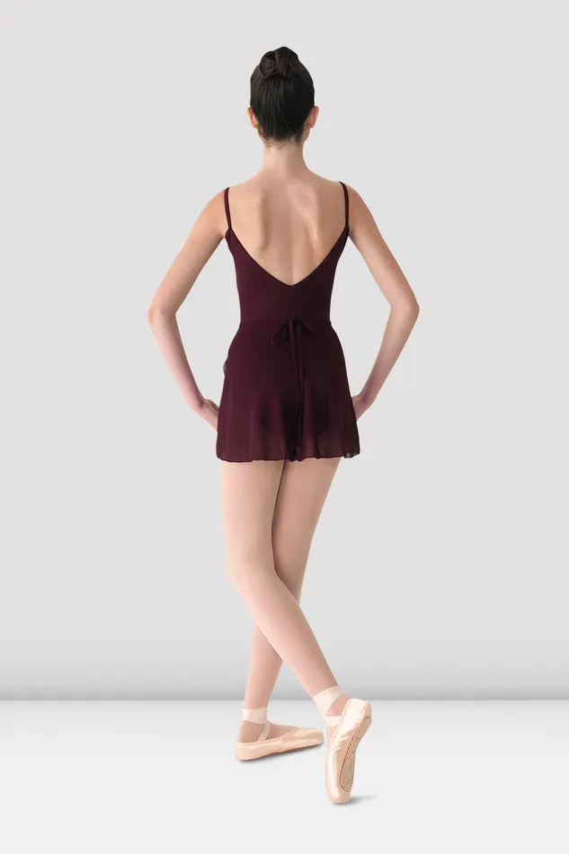 Basics Bloch Adult Ladies Mirella Georgette Wrap Skirt Burgundy