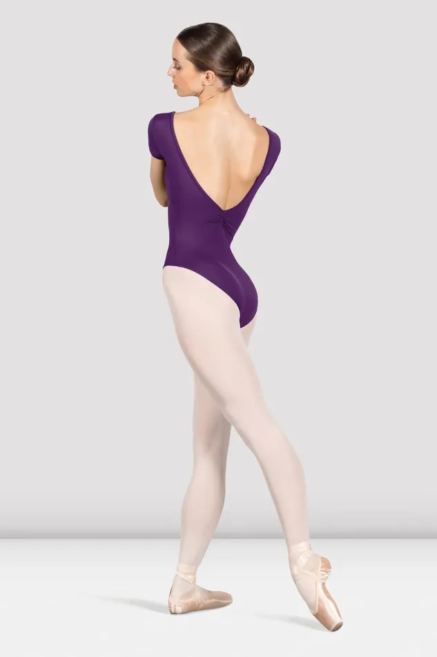 Basics Bloch Adult Ladies Penny Cap Sleeve Leotard Aubergine Basics Bloch Adult Ladies Penny Cap Sleeve Leotard Aubergine
