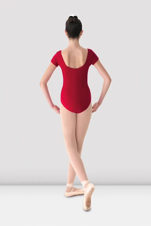 Basics Ladies Mirella Cap Sleeve Princess Seam Leotard Garnet 8211 Bloch Adult