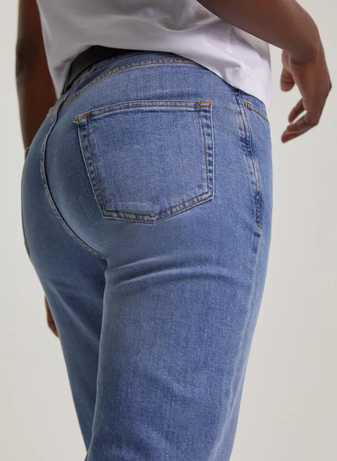 Baukjen Baukjen Organic Cotton Boyfriend Jeans Pale Indigo Wash Clothing