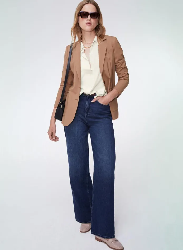 Baukjen BaukjenOrganic Wide Leg Jeans Mid Indigo Clothing