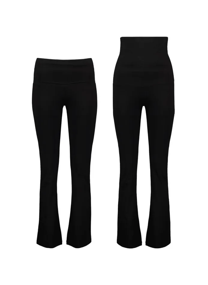 Baukjen BibiiFlared Leggings Caviar Black Clothing