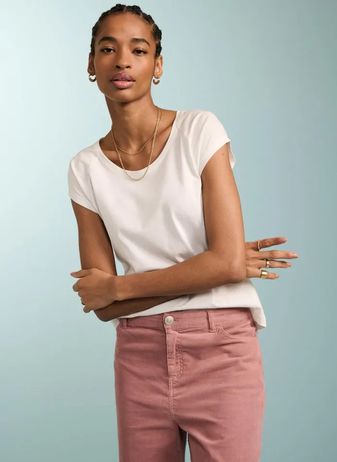 Baukjen Catherine Upcycled Top Pure White Clothing